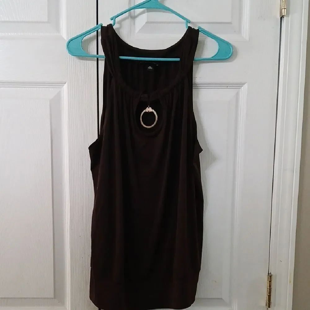 Alyx  sleeveless casual wide band bottom blouse Sz XL EUC